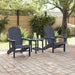 Set lounge grădină 3 piese, bleumarin, HDPE - WALTI WALTI