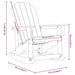 Fotolii Adirondack Marmite 2 pcs Alb HDPE - WALTI WALTI