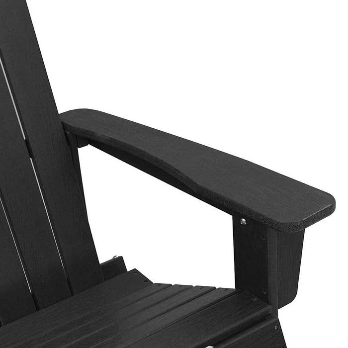 Fotolii Adirondack Marmite 2 pcs Negru HDPE - WALTI WALTI