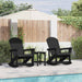 Fotolii Adirondack Marmite 2 pcs Negru HDPE - WALTI WALTI
