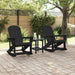 Fotolii Adirondack Marmite 2 pcs Negru HDPE - WALTI WALTI
