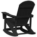 Fotolii Adirondack Marmite 2 pcs Negru HDPE - WALTI WALTI