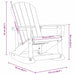 Fotolii Adirondack Marmite 2 pcs Negru HDPE - WALTI WALTI