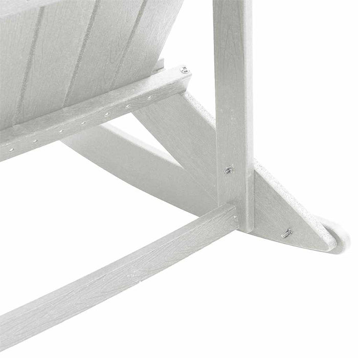 Set de lounge pentru grădină 3 pcs Alb HDPE - WALTI WALTI