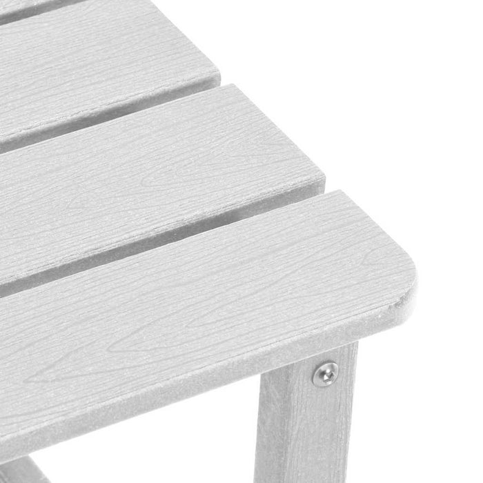 Set de lounge pentru grădină 3 pcs Alb HDPE - WALTI WALTI