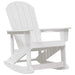 Set de lounge pentru grădină 3 pcs Alb HDPE - WALTI WALTI