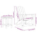 Set de lounge pentru grădină 3 pcs Alb HDPE - WALTI WALTI