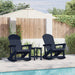 Set de lounge pentru grădină 3 pcs Bleumarin HDPE - WALTI WALTI
