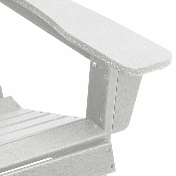 Scaune Adirondack cu suporturi pentru picioare – 2 bucăți, Alb, din HDPE - WALTI WALTI