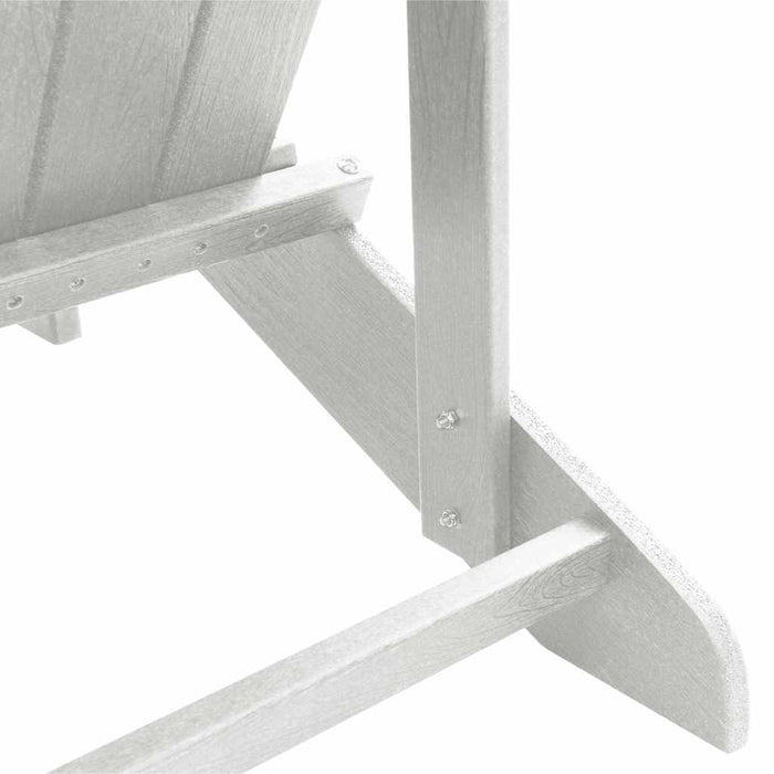 Scaune Adirondack cu suporturi pentru picioare – 2 bucăți, Alb, din HDPE - WALTI WALTI