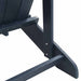 Scaune Adirondack cu suporturi pentru picioare, 2 piese Albastru Bleumarin din HDPE - WALTI WALTI
