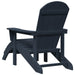 Scaune Adirondack cu suporturi pentru picioare, 2 piese Albastru Bleumarin din HDPE - WALTI WALTI