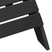 Set 2 scaune Adirondack cu suport pentru picioare, negre din HDPE. - WALTI WALTI