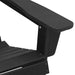 Set 2 scaune Adirondack cu suport pentru picioare, negre din HDPE. - WALTI WALTI