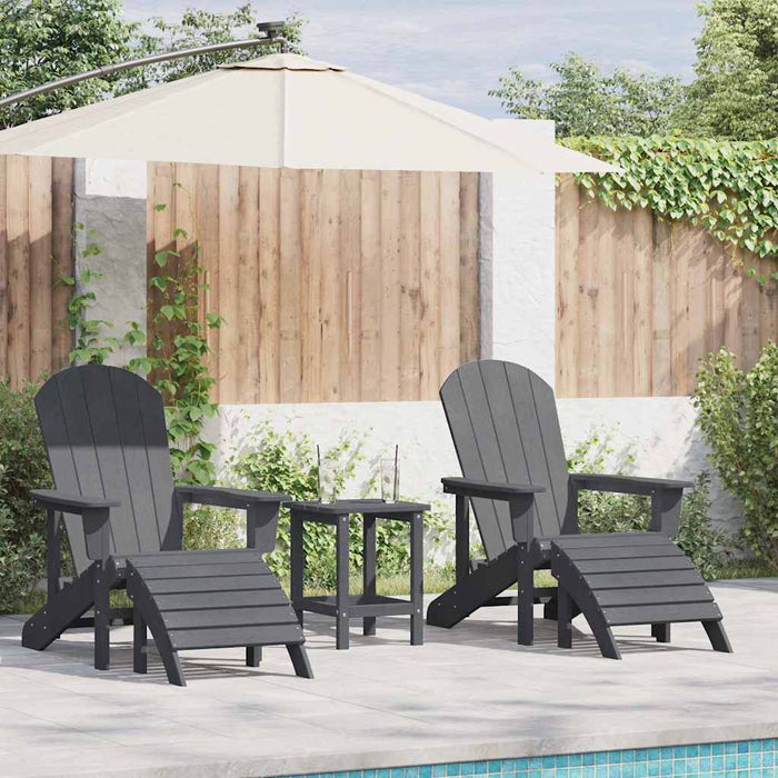 Scaun pentru Grădină 2 pcs Gri deschis 83 x 74 x 92 cm - WALTI WALTI