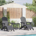 Scaun pentru Grădină 2 pcs Gri deschis 83 x 74 x 92 cm - WALTI WALTI