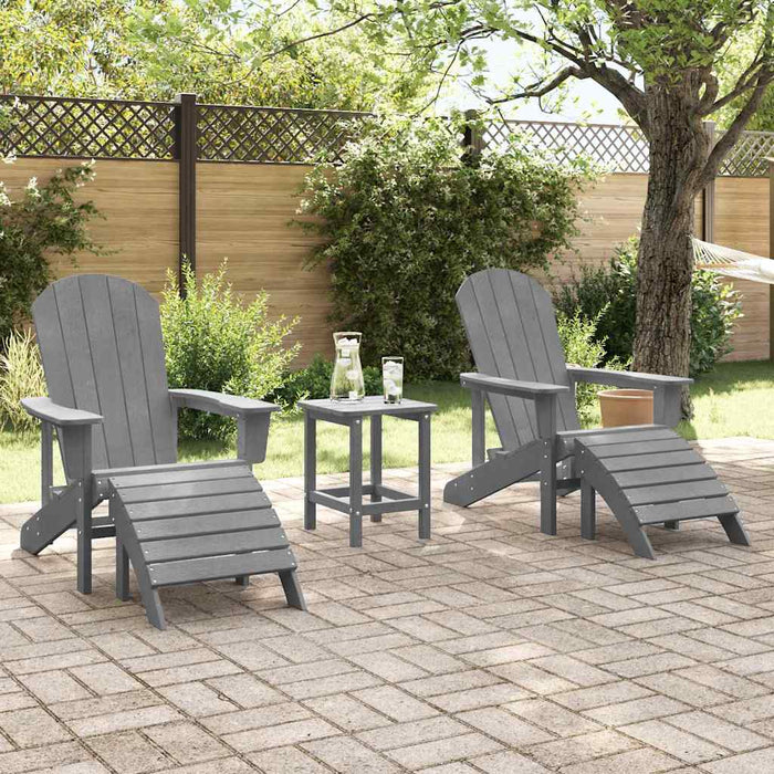 Scaun pentru Grădină 2 pcs Gri deschis 83 x 74 x 92 cm - WALTI WALTI