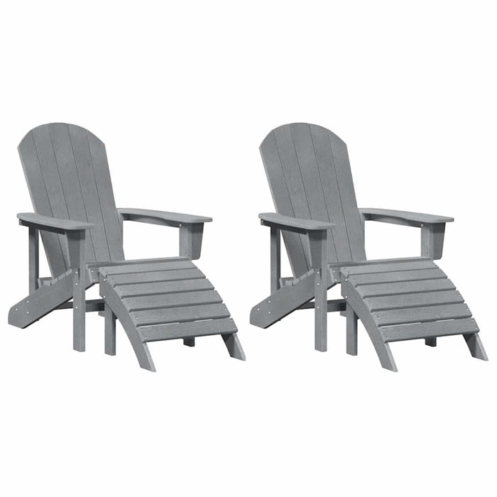 Scaun pentru Grădină 2 pcs Gri deschis 83 x 74 x 92 cm - WALTI WALTI
