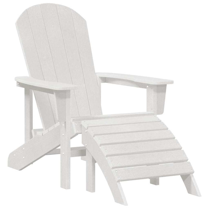 Set lounge grădină 3 piese albe HDPE - WALTI WALTI