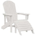 Set lounge grădină 3 piese albe HDPE - WALTI WALTI