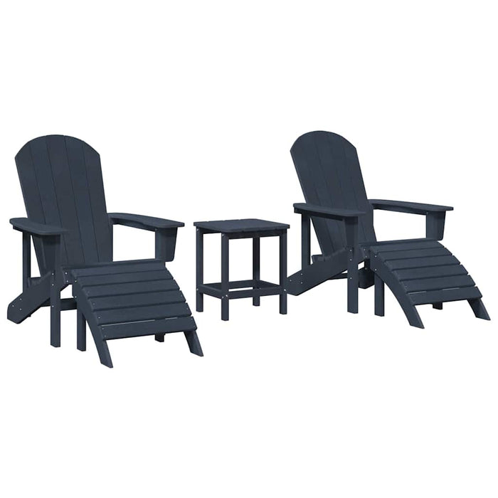 Set lounge grădină 3 piese , bleumarin, din HDPE. - WALTI WALTI