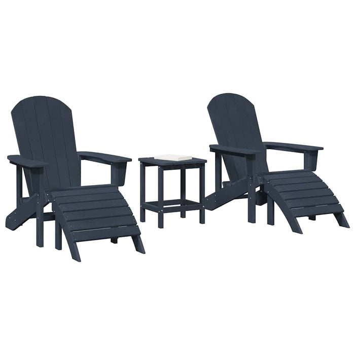 Set lounge grădină 3 piese , bleumarin, din HDPE. - WALTI WALTI