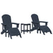 Set lounge grădină 3 piese , bleumarin, din HDPE. - WALTI WALTI