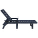 Șezlonguri - 2 piese, Bleumarin, 162 x 53 x 98.5 cm, din HDPE - WALTI WALTI