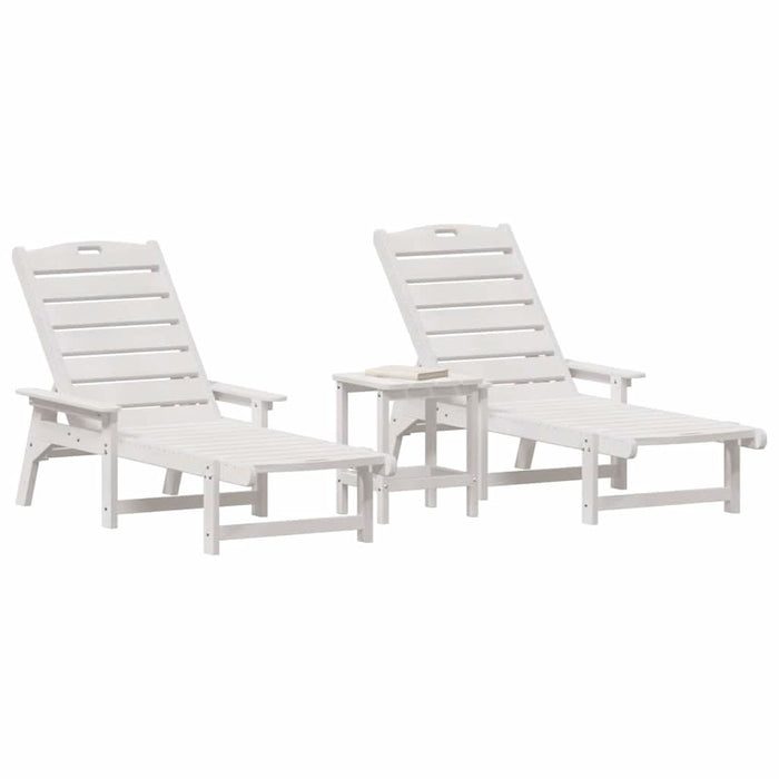 Mobilier de lounge pentru grădină 3 pcs Alb 38 x 38 x 46cm - WALTI WALTI