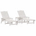 Mobilier de lounge pentru grădină 3 pcs Alb 38 x 38 x 46cm - WALTI WALTI