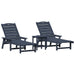 Mobilier de lounge pentru grădină 2-persoană 3 pcs Bleumarin - WALTI WALTI