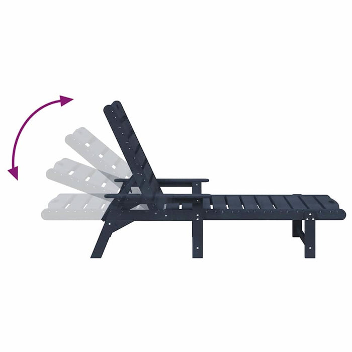 Mobilier de lounge pentru grădină 2-persoană 3 pcs Bleumarin - WALTI WALTI
