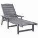 Șezlong 3 pcs Gri deschis Polietilenă - WALTI WALTI