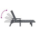 Șezlong 3 pcs Gri deschis Polietilenă - WALTI WALTI