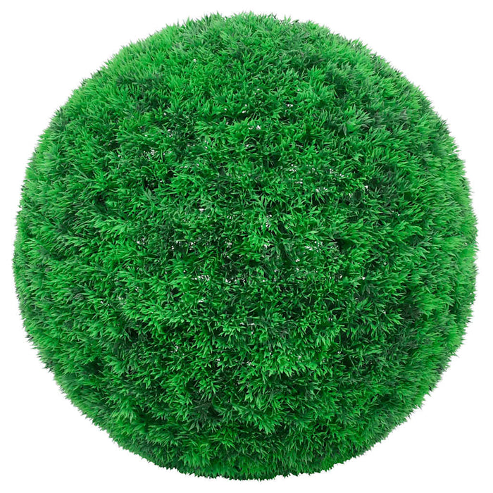 Mingi artificiale din lemn de cimiș cu lumini LED 2 buc Verde - WALTI WALTI