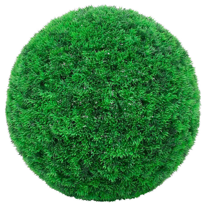 Mingi artificiale din lemn de cimiș cu lumini LED 2 buc Verde WALTI