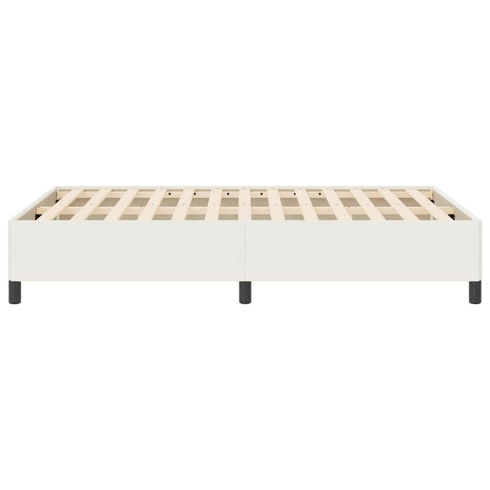 Pat cu arcuri Crem 140 x 200 cm Țesătură din corduroy - WALTI WALTI