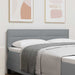 Tăblie cap cu headboard Gri deschis 160 cm Piele artificială - WALTI WALTI