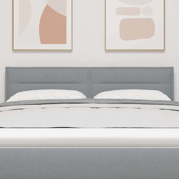 Tăblie cap cu headboard Gri deschis 160 cm Piele artificială - WALTI WALTI