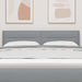 Tăblie cap cu headboard Gri deschis 160 cm Piele artificială - WALTI WALTI