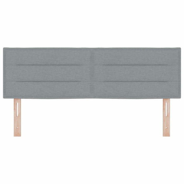 Tăblie cap cu headboard Gri deschis 160 cm Piele artificială - WALTI WALTI