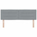 Tăblie cap cu headboard Gri deschis 160 cm Piele artificială - WALTI WALTI