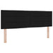 Tăblie cap cu headboard Negru 160 cm Piele artificială - WALTI WALTI