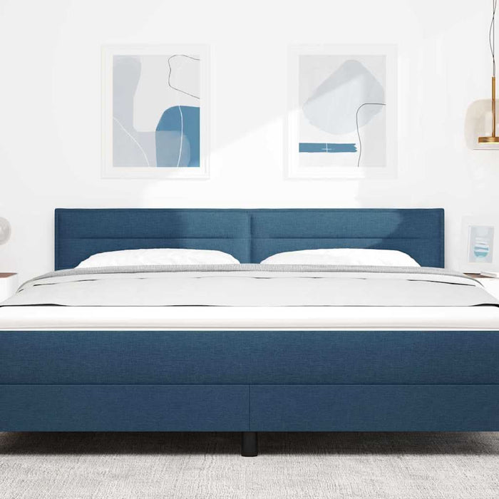 Tăblie cap cu headboard albastru 180 cm Piele artificială - WALTI WALTI
