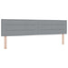Tăblie cap cu headboard Gri deschis 200 cm Piele artificială - WALTI WALTI