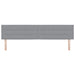 Tăblie cap cu headboard Gri deschis 200 cm Piele artificială - WALTI WALTI