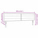 Tăblie cap cu headboard Gri deschis 200 cm Piele artificială - WALTI WALTI