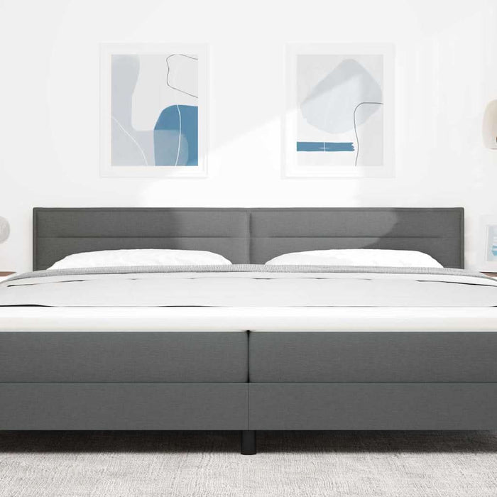 Tăblie cap cu headboard Gri închis 200 cm Piele artificială - WALTI WALTI