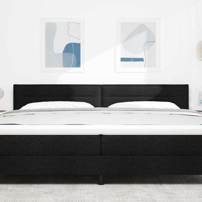 Tăblie cap cu headboard Negru 200 cm Piele artificială - WALTI WALTI
