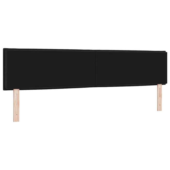 Tăblie cap cu headboard Negru 200 cm Piele artificială - WALTI WALTI